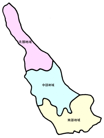 地域区分の図の画像