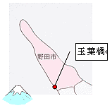 玉葉橋の位置図