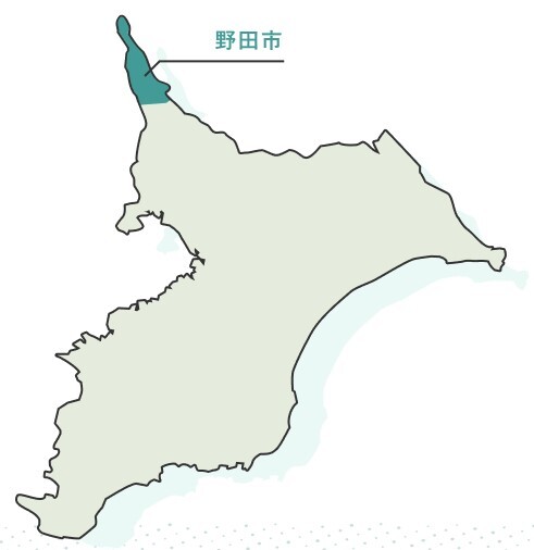 野田市の地図