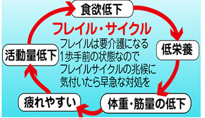 フレイル・サイクルのチャート図