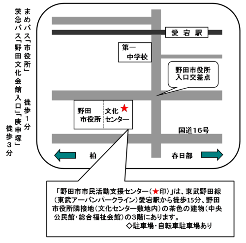 センターの地図
