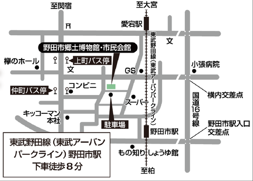 郷土博物館への地図