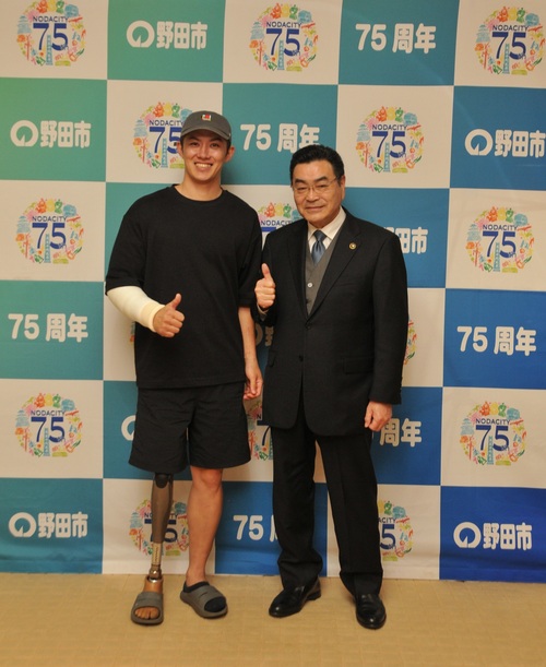 小須田選手ミラノパラ五輪代表決定報告の写真