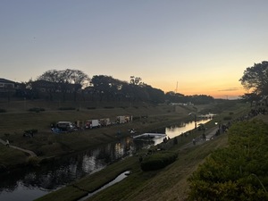 夕方の運河の様子