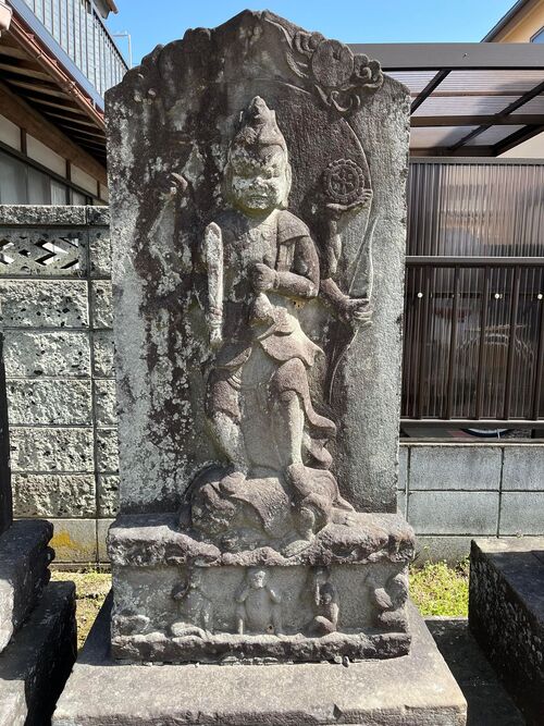 青面金剛　（上花輪、香取神社入り口）