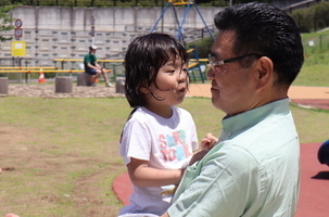 市長と子ども