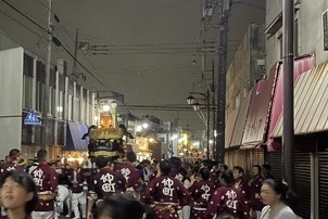 三ケ町での神輿