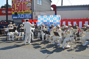 消防音楽隊の演奏