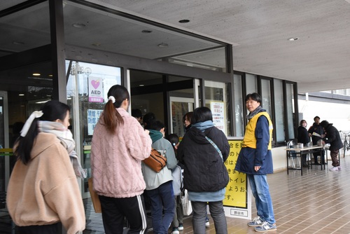 挑戦前の会場の様子