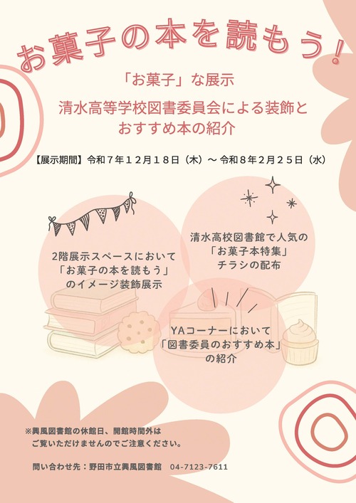 お菓子な展示ポスター