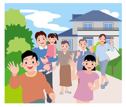 家族のイラスト