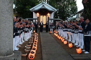 下町須賀神社から津久舞が始まります
