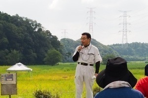 挨拶をする市長