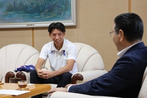 市長との懇談の様子